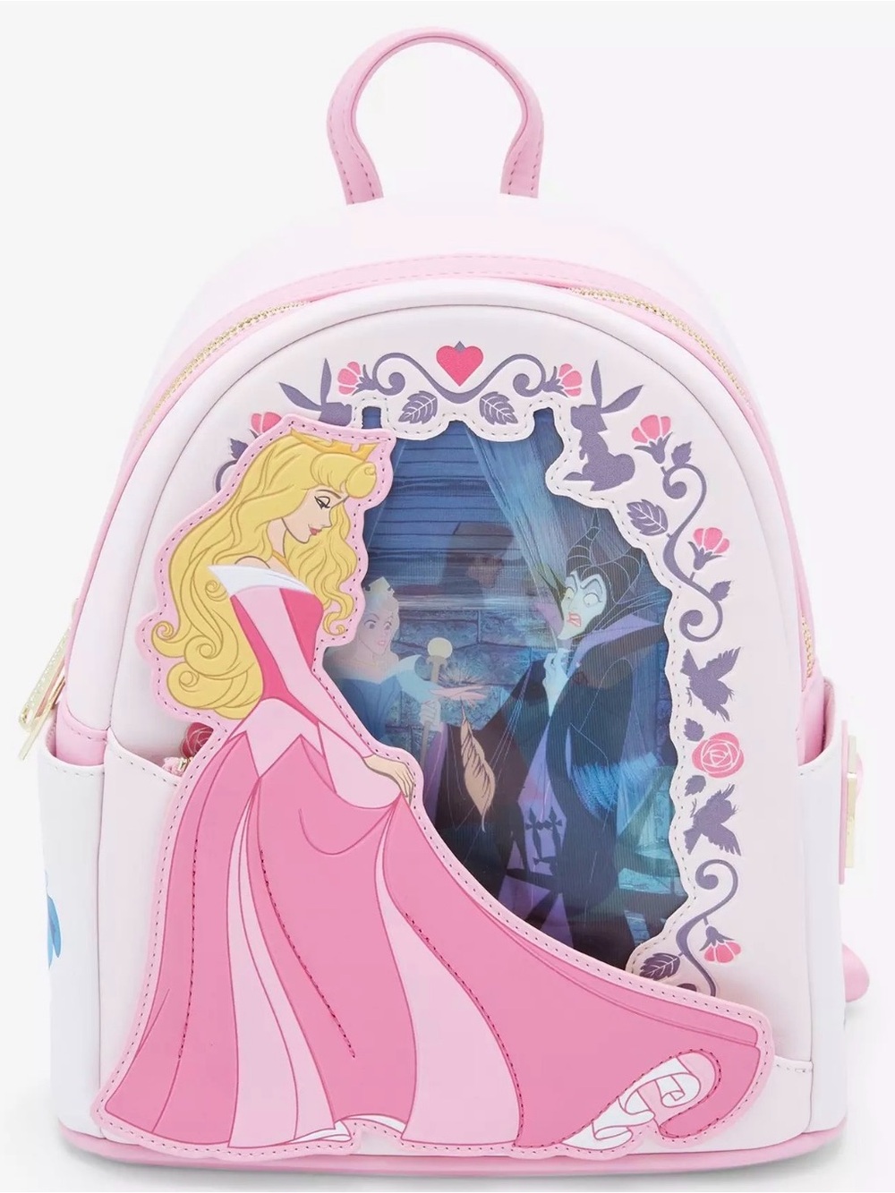 Loungefly Disney Sleeping Beauty Lenticular Portrait Mini Backpack NWT